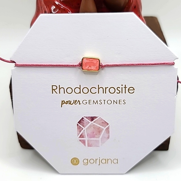 Gorjana Power Gemstone Geo Prism Bracelet - Rhodochrosite COMPASSION - Picture 1 of 2